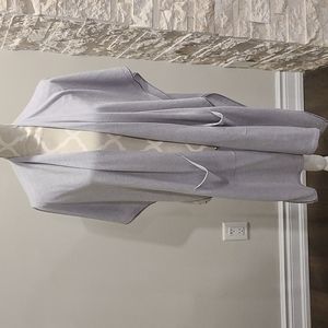 Duffy 100% Merino Wool grey shawl with pockets